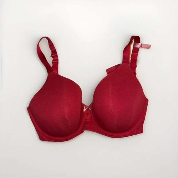 Ambrielle Deep Red Women's Bra - Picture 1 of 6